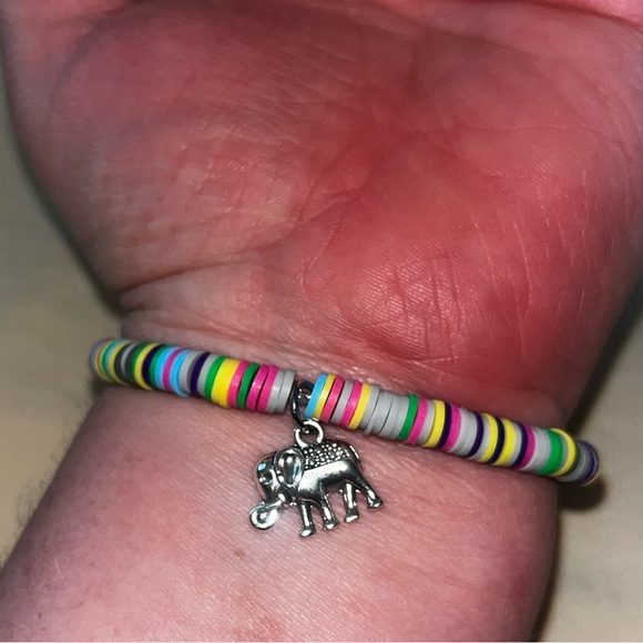 Handmade Elephant Charm Bracelet - Picture 3 of 3